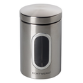 ECHTWERK stilvolle Vorratsdosen Single-Brushed aus Metall 4 L mit Sichtfenstern