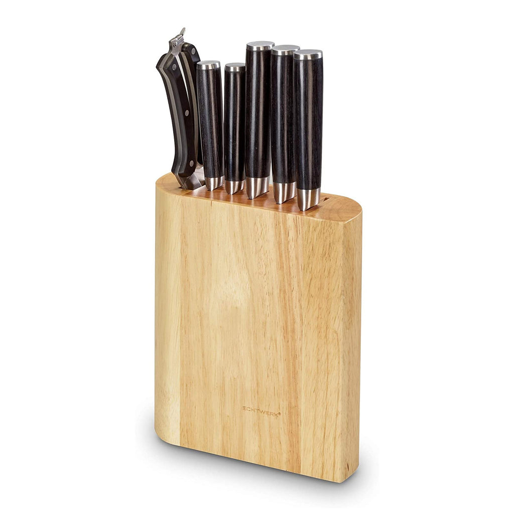 ECHTWERK Damastmesser Set Schwarz aus Stahl