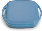 ECHTWERK Universalbräter und Pfanne 2-in-1 Set Hellblau aus Gusseisen 1,5 L