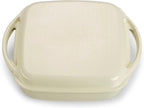ECHTWERK Universalbräter und Pfanne 2-in-1 Set Creme aus Gusseisen 1,5 L