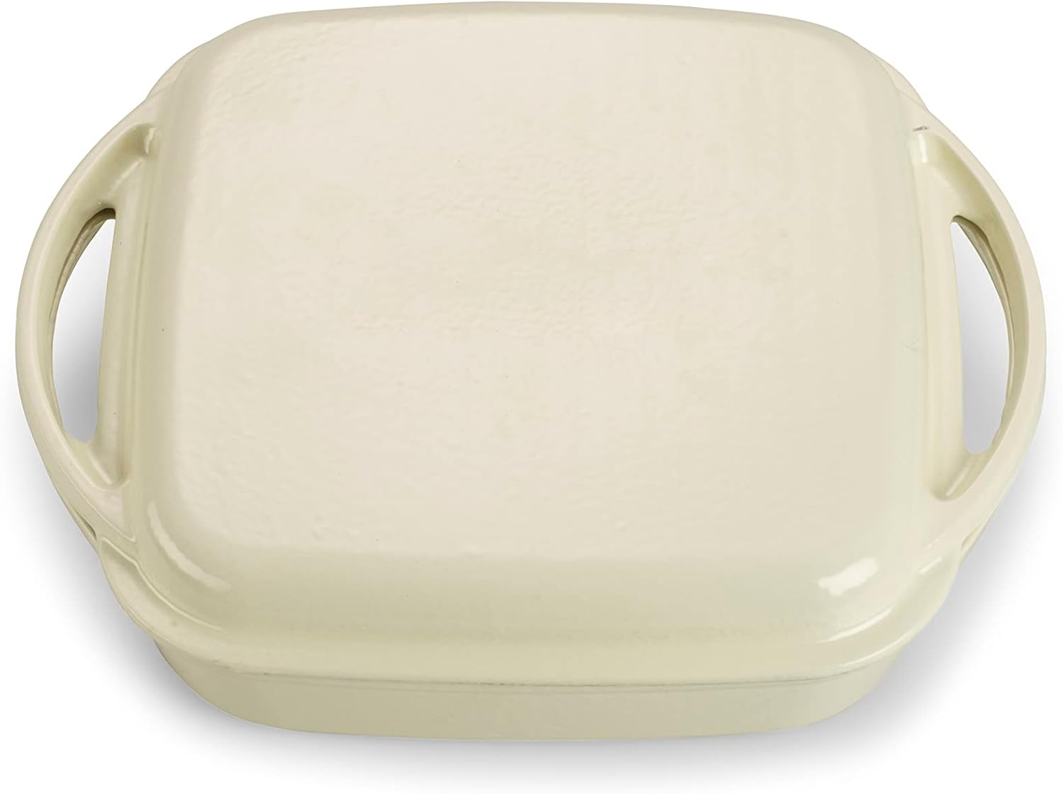 ECHTWERK Universalbräter und Pfanne 2-in-1 Set Creme aus Gusseisen 1,5 L