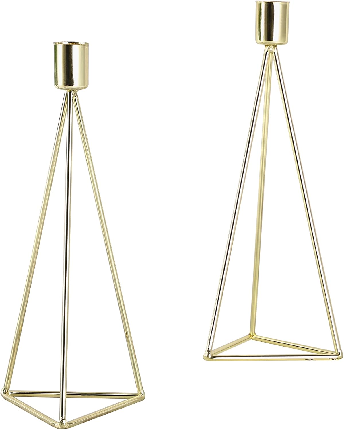 ECHTWERK 2-tlg. Teelicht-/ Kerzenhalter Set "Modern Big" Gold
