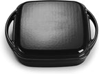 ECHTWERK Universalbräter und Pfanne 2-in-1 Set Schwarz aus Gusseisen 1,5 L