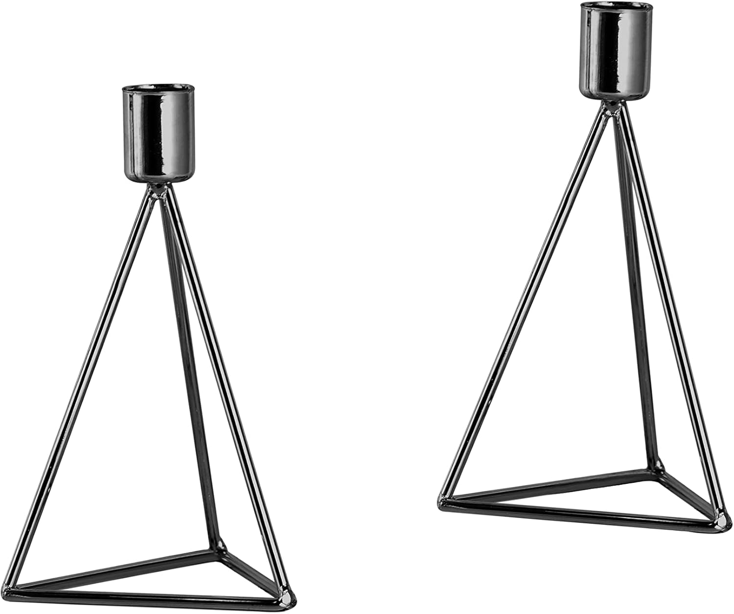 ECHTWERK 2-tlg. Teelicht-/ Kerzenhalter Set "Modern Small" Schwarz