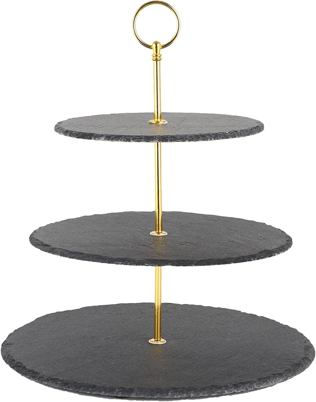 ECHTWERK Etagere-/ Servier-Ablage für Gebäck Gold aus Metall