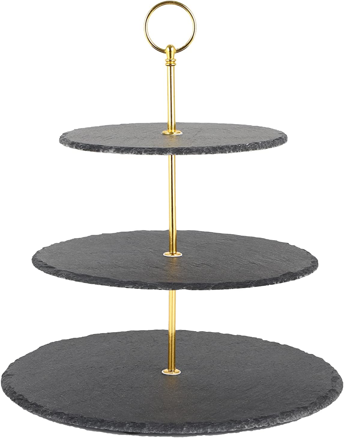 ECHTWERK Etagere-/ Servier-Ablage für Gebäck Gold aus Metall