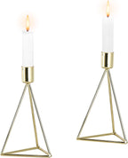 ECHTWERK 2-tlg. Teelicht-/ Kerzenhalter Set "Modern Small" Gold