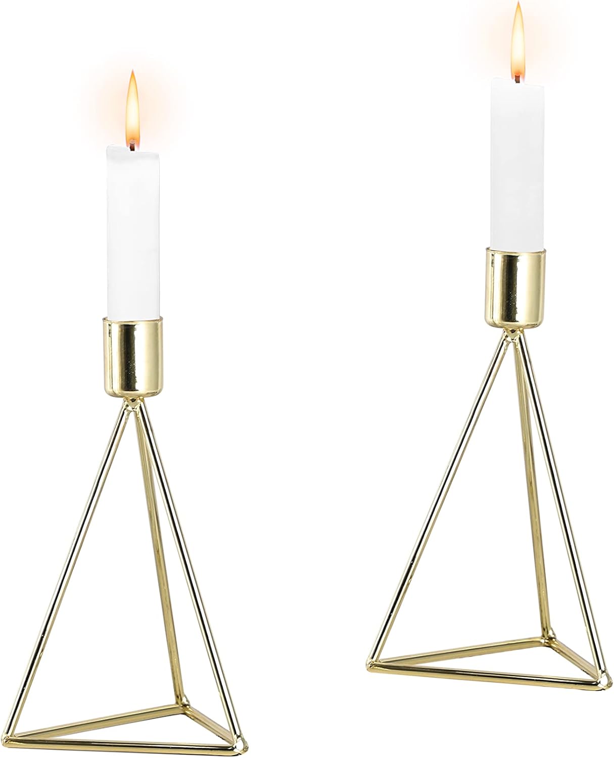 ECHTWERK 2-tlg. Teelicht-/ Kerzenhalter Set "Modern Small" Gold