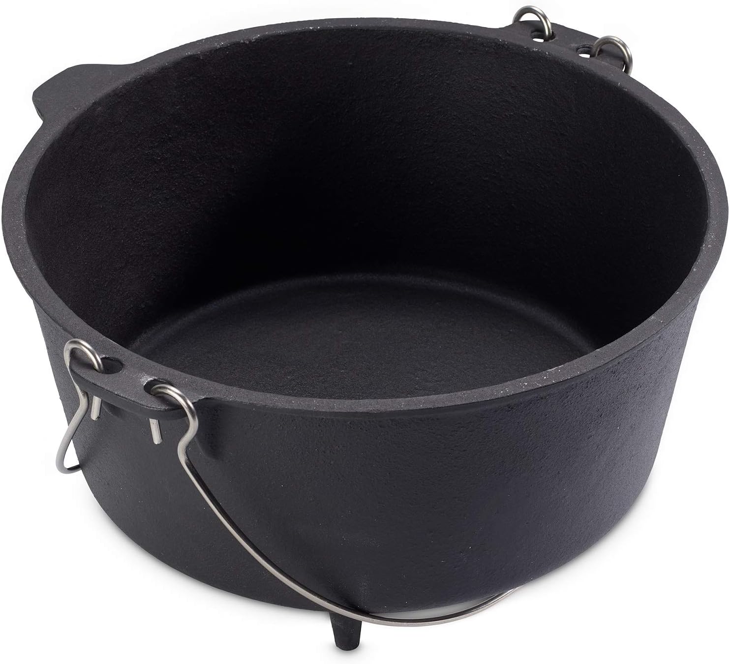 ECHTWERK Dutch Oven Feuertopf / Schmortopf Big 31,5 x 21 cm aus Gusseisen und Emaille-Beschichtung mit passendem Deckel