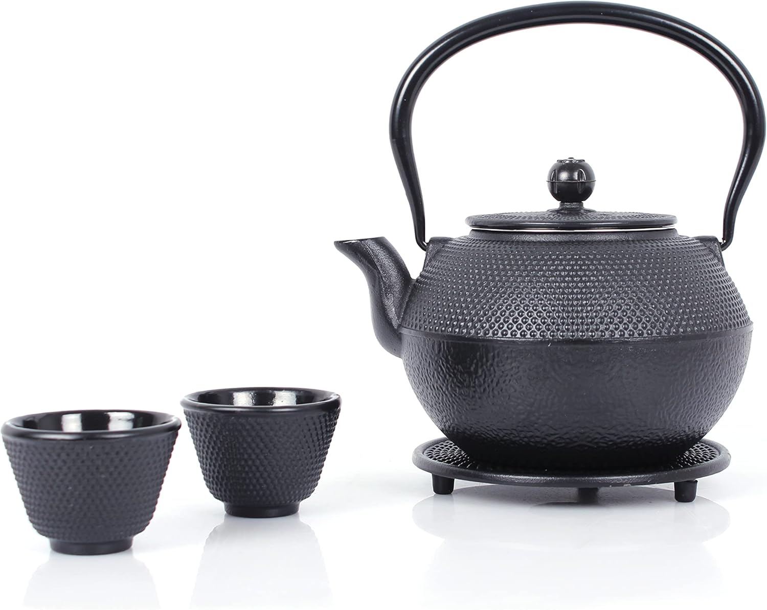 ECHTWERK Teeservice aus Gusseisen Schwarz 1,1 L
