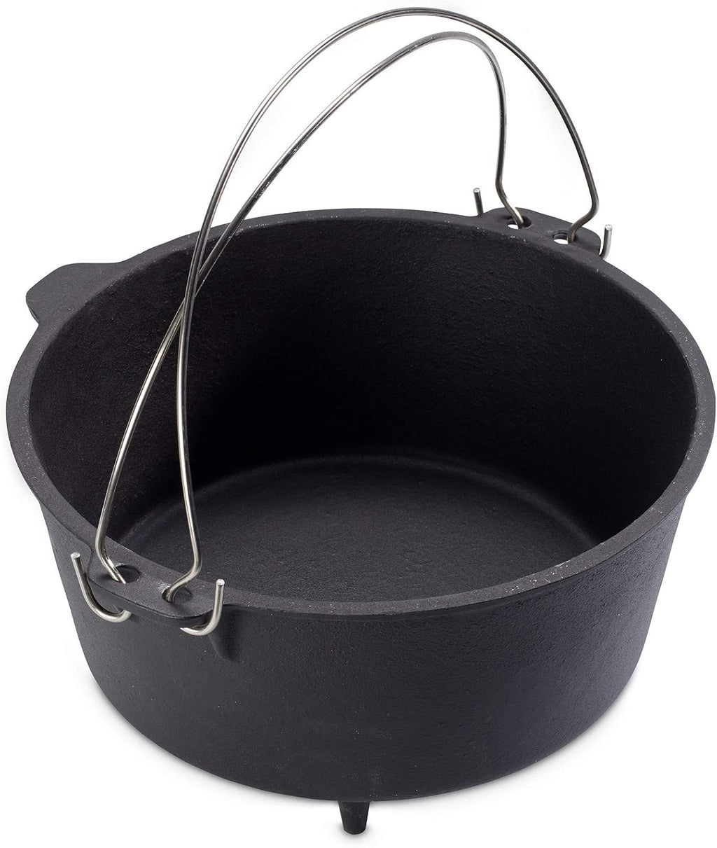 ECHTWERK Dutch Oven Feuertopf / Schmortopf Big 31,5 x 21 cm aus Gusseisen und Emaille-Beschichtung mit passendem Deckel