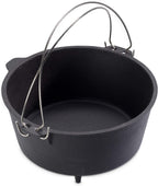 ECHTWERK Dutch Oven Feuertopf / Schmortopf Big 31,5 x 21 cm aus Gusseisen und Emaille-Beschichtung mit passendem Deckel
