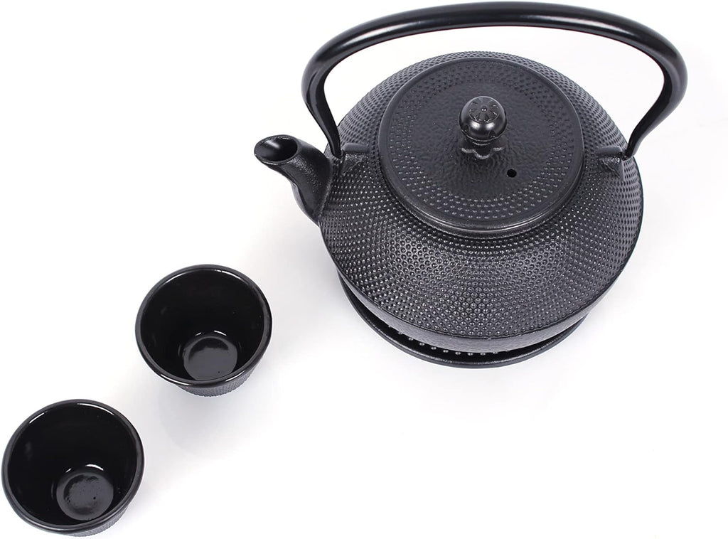 ECHTWERK Teeservice aus Gusseisen Schwarz 1,1 L