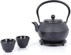 ECHTWERK Teeservice aus Gusseisen Schwarz 1,1 L