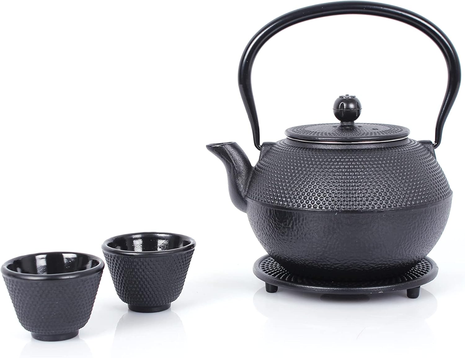 ECHTWERK Teeservice aus Gusseisen Schwarz 1,1 L