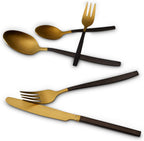 ECHTWERK Tafelbesteck Positano Due-Gold/Black Edition aus Edelstahl
