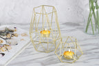 ECHTWERK 2-tlg. Teelicht-/ Kerzenhalter Set "Vintage Mix" Gold