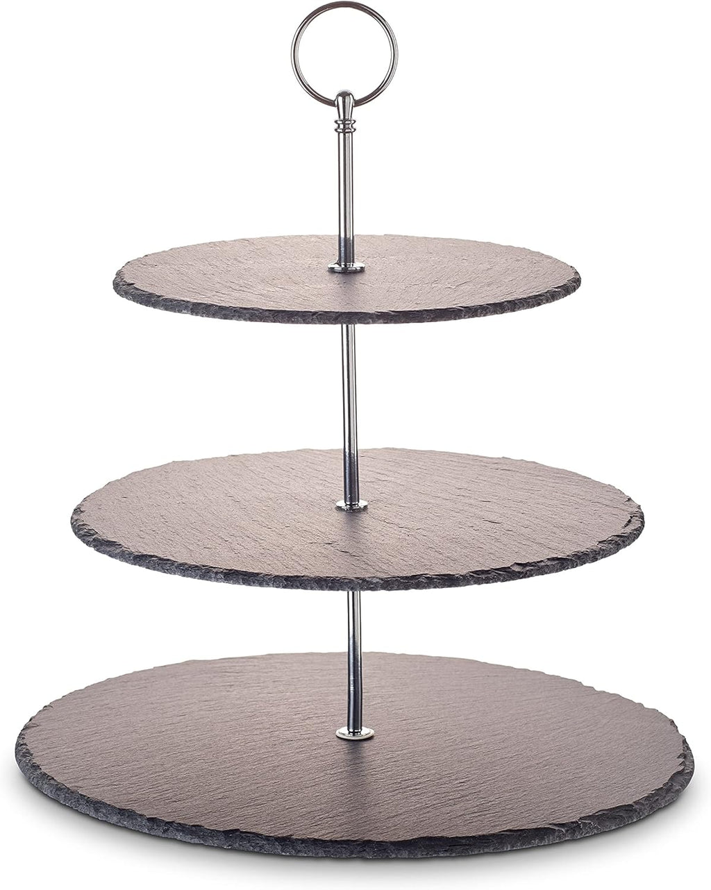 ECHTWERK Etagere-/ Servier-Ablage für Gebäck Silber aus Metall
