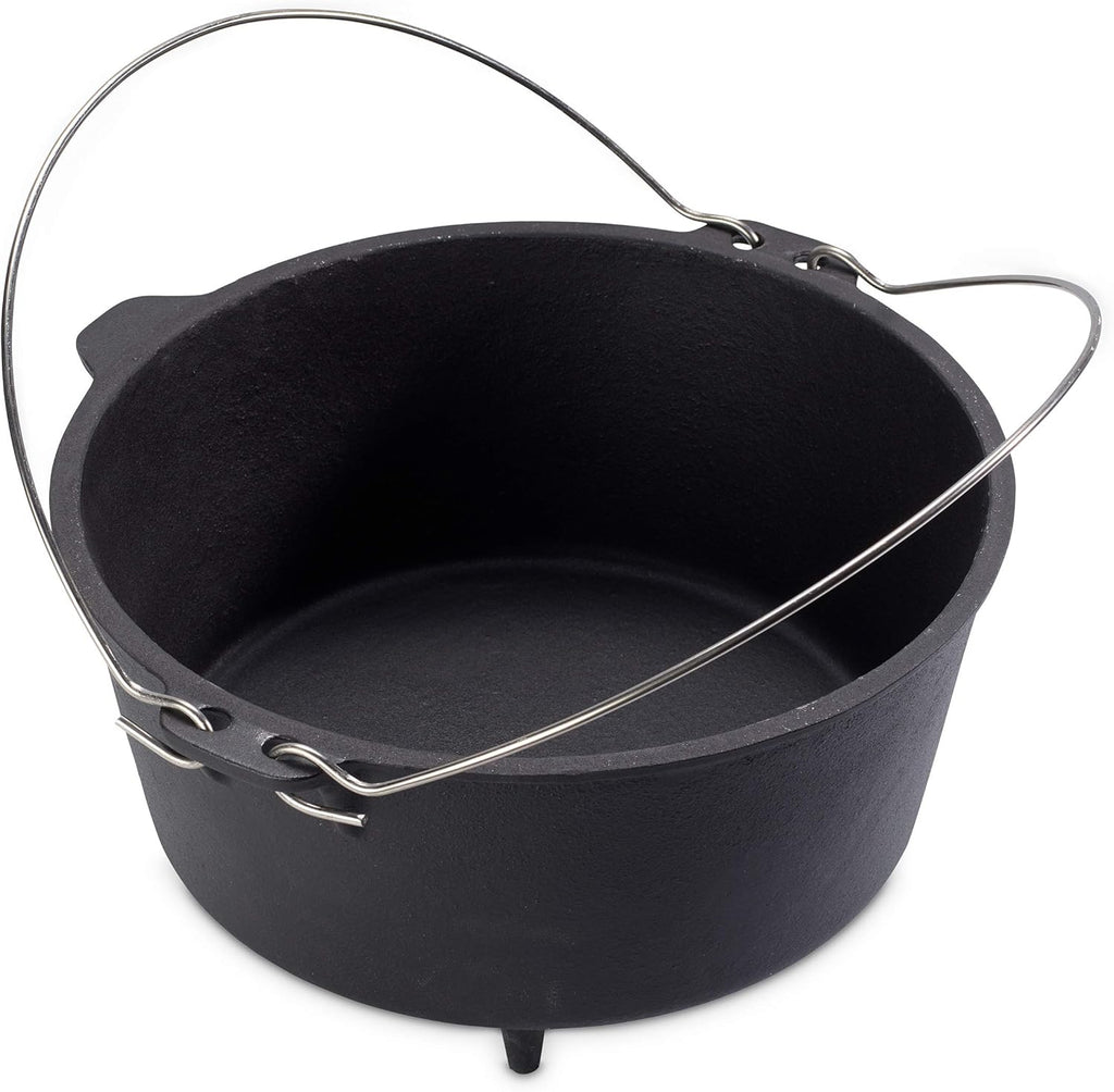 ECHTWERK Dutch Oven Feuertopf / Schmortopf Big 31,5 x 21 cm aus Gusseisen und Emaille-Beschichtung mit passendem Deckel