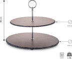 ECHTWERK EW-ET-1778 Etagere-/ Servier-Ablage für Gebäck Silber aus Metall