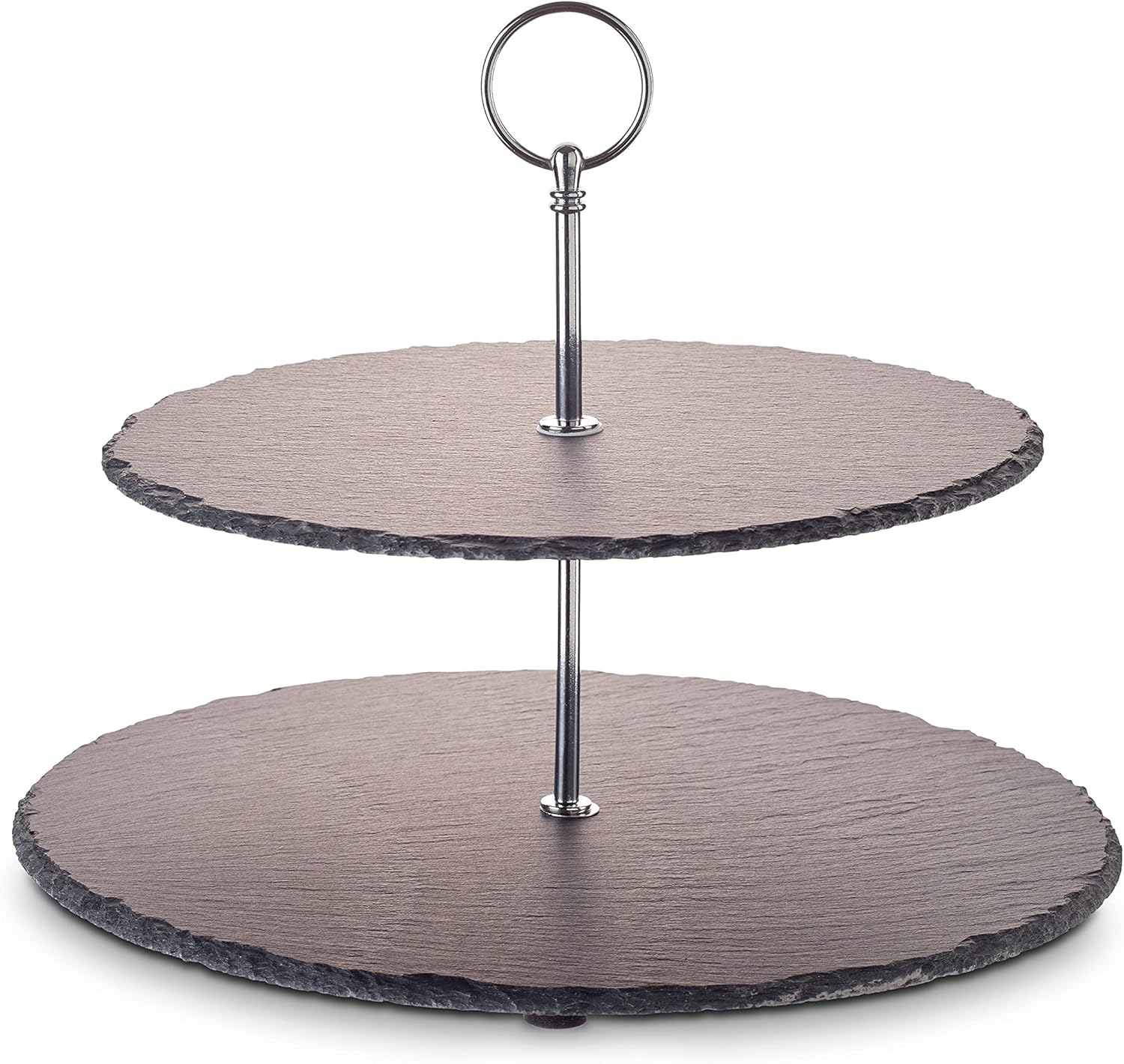 ECHTWERK EW-ET-1778 Etagere-/ Servier-Ablage für Gebäck Silber aus Metall