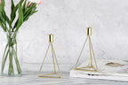 ECHTWERK 2-tlg. Teelicht-/ Kerzenhalter Set "Modern Small" Gold