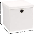 Aufbewahrungsbox mit Deckel aus Oxford-Stoff