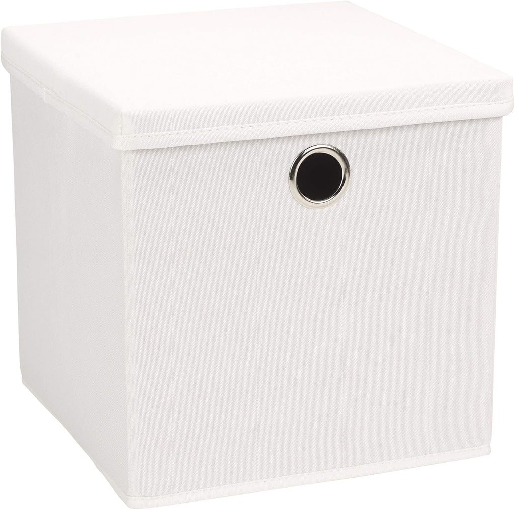 ECHTWERK Aufbewahrungsbox mit Deckel 30x30x30 cm Weiß