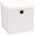 ECHTWERK Aufbewahrungsbox mit Deckel 30x30x30 cm Weiß