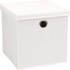 ECHTWERK Aufbewahrungsbox mit Deckel 30x30x30 cm Weiß