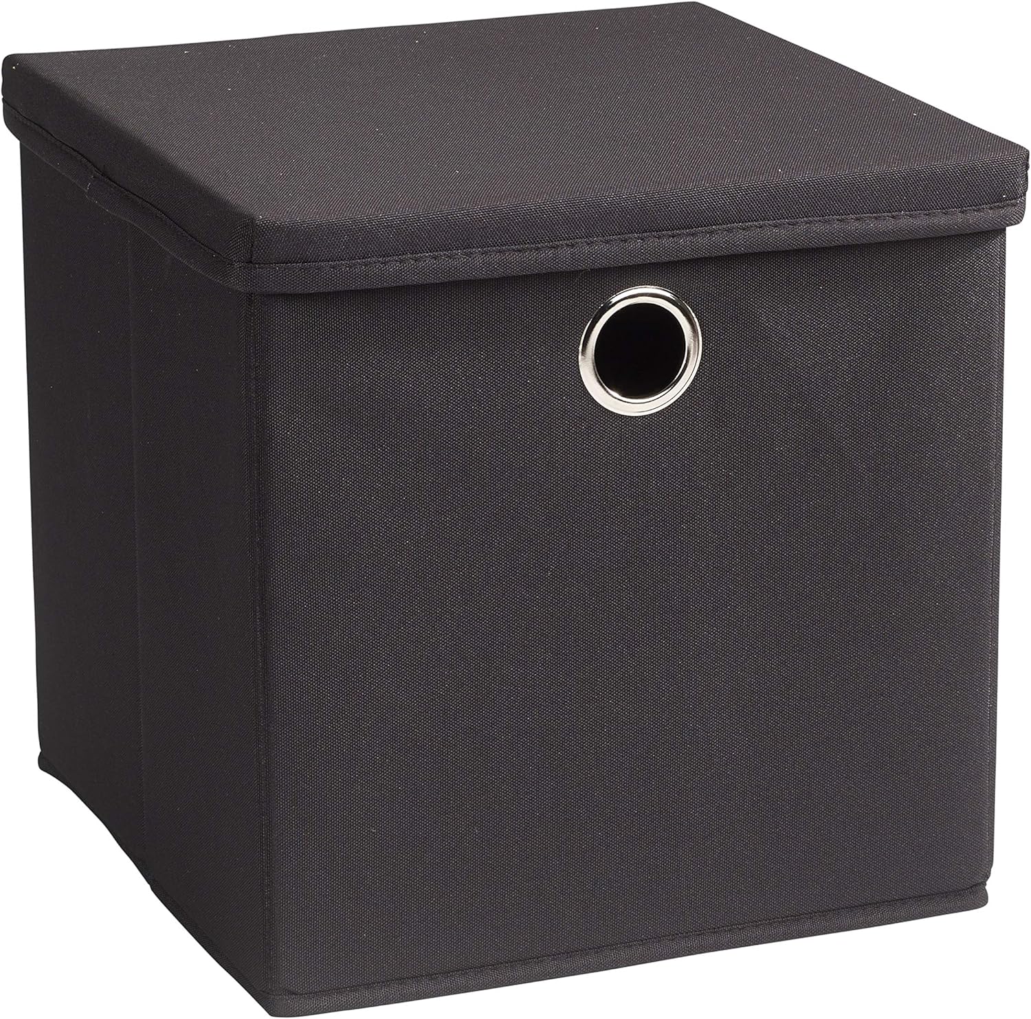 ECHTWERK Aufbewahrungsbox mit Deckel 30x30x30 cm Schwarz