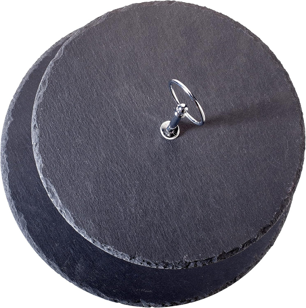 ECHTWERK EW-ET-1778 Etagere-/ Servier-Ablage für Gebäck Silber aus Metall