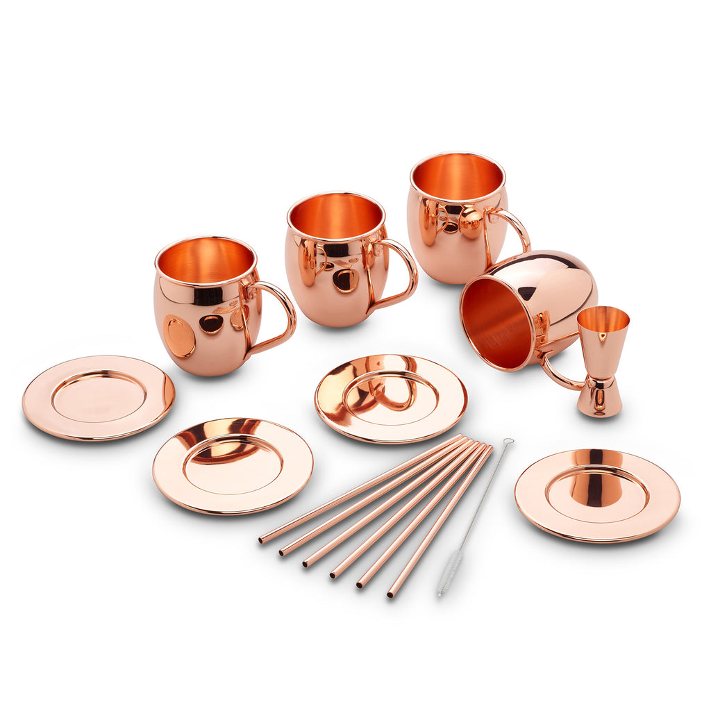 ECHTWERK Moscow Mule Becherset aus Edelstahl 500 ml