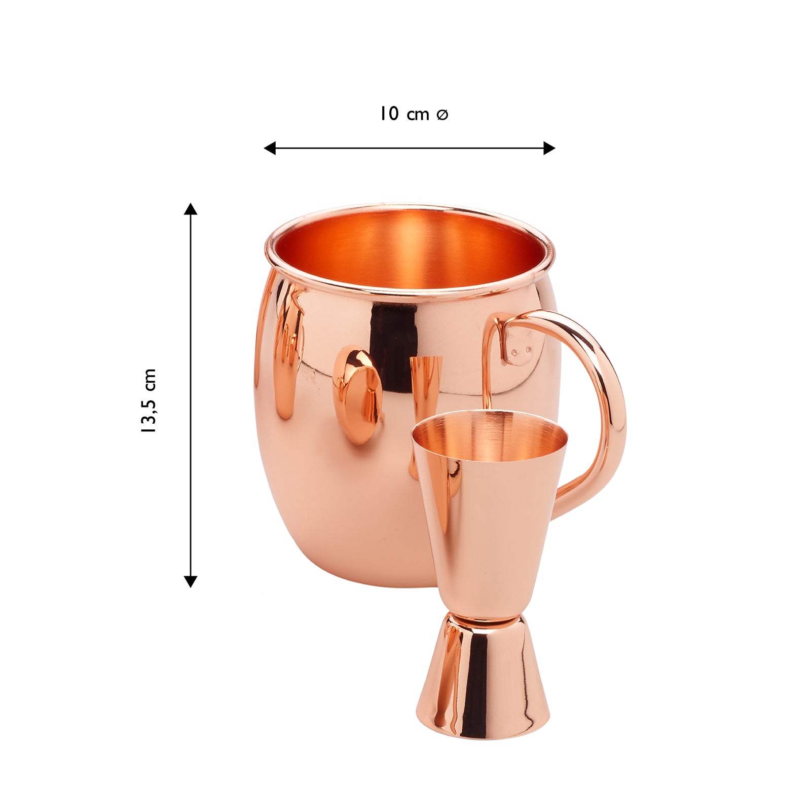 ECHTWERK Moscow Mule Becherset aus Edelstahl 500 ml