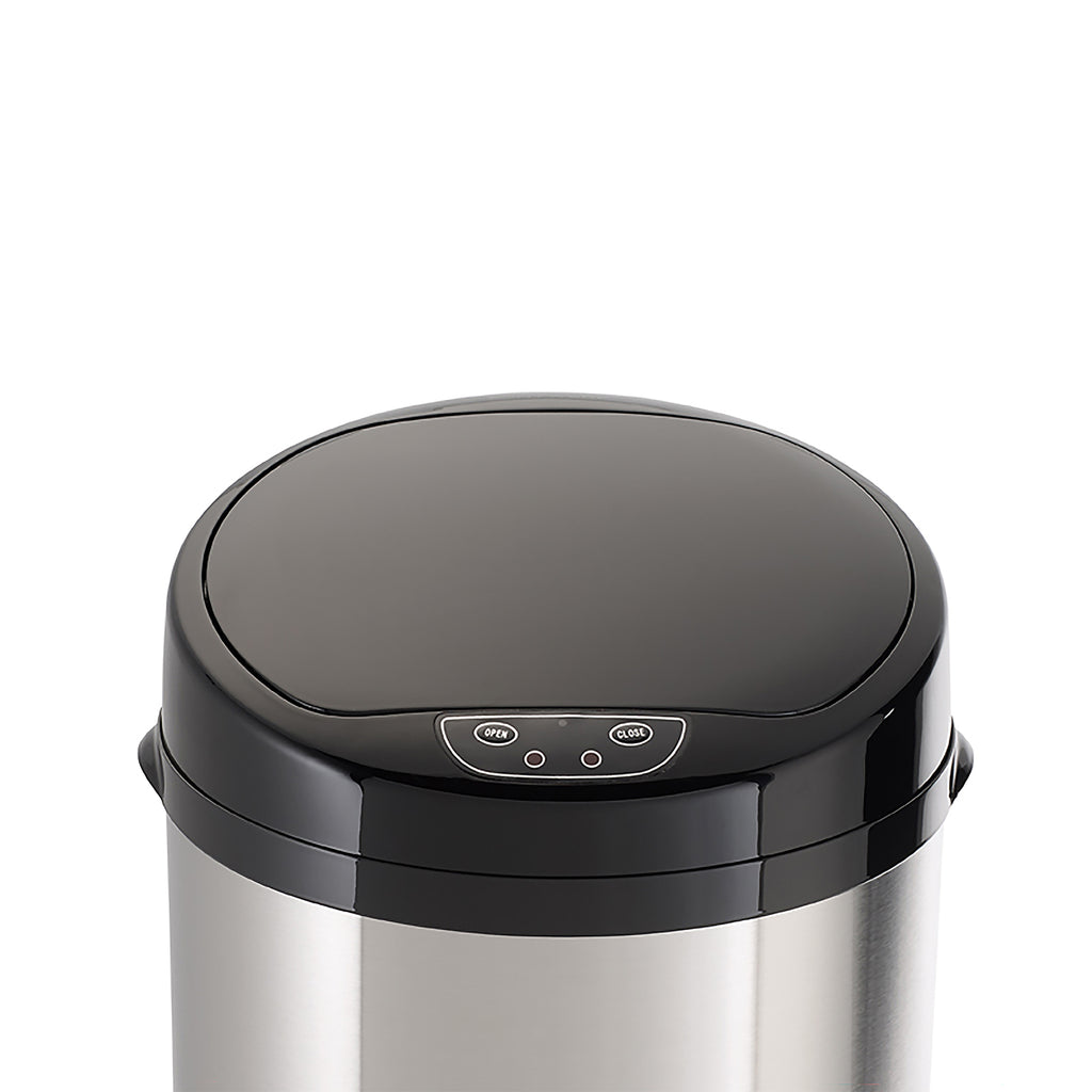 ECHTWERK Abfalleimer Mülleimer mit Sensor INOX aus Edelstahl 42 Liter