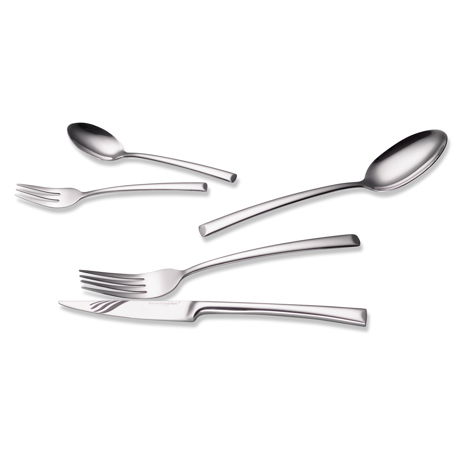 ECHTWERK Tafelbesteck Avelino Silber aus Edelstahl
