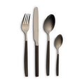ECHTWERK Tafelbesteck Positano Due-Silber/Black Edition aus Edelstahl