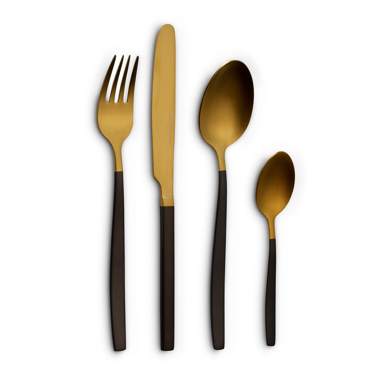 ECHTWERK Tafelbesteck Positano Due-Gold/Black Edition aus Edelstahl