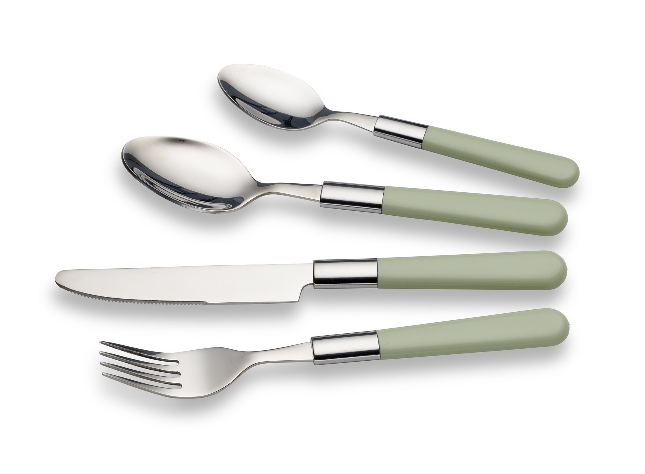 ECHTWERK Besteck Set “Bistro“ Grün aus Edelstahl