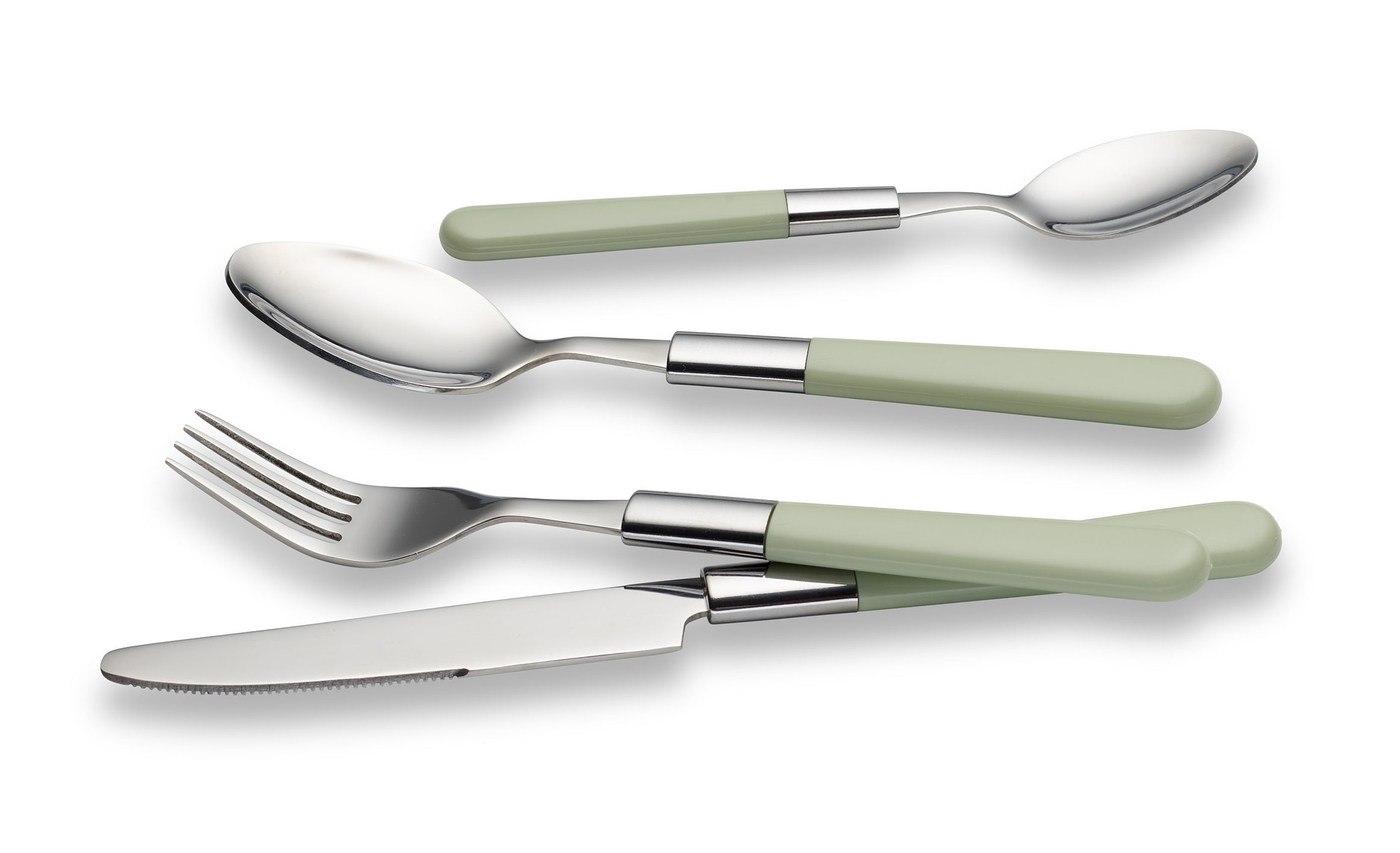 ECHTWERK Besteck Set “Bistro“ Grün aus Edelstahl