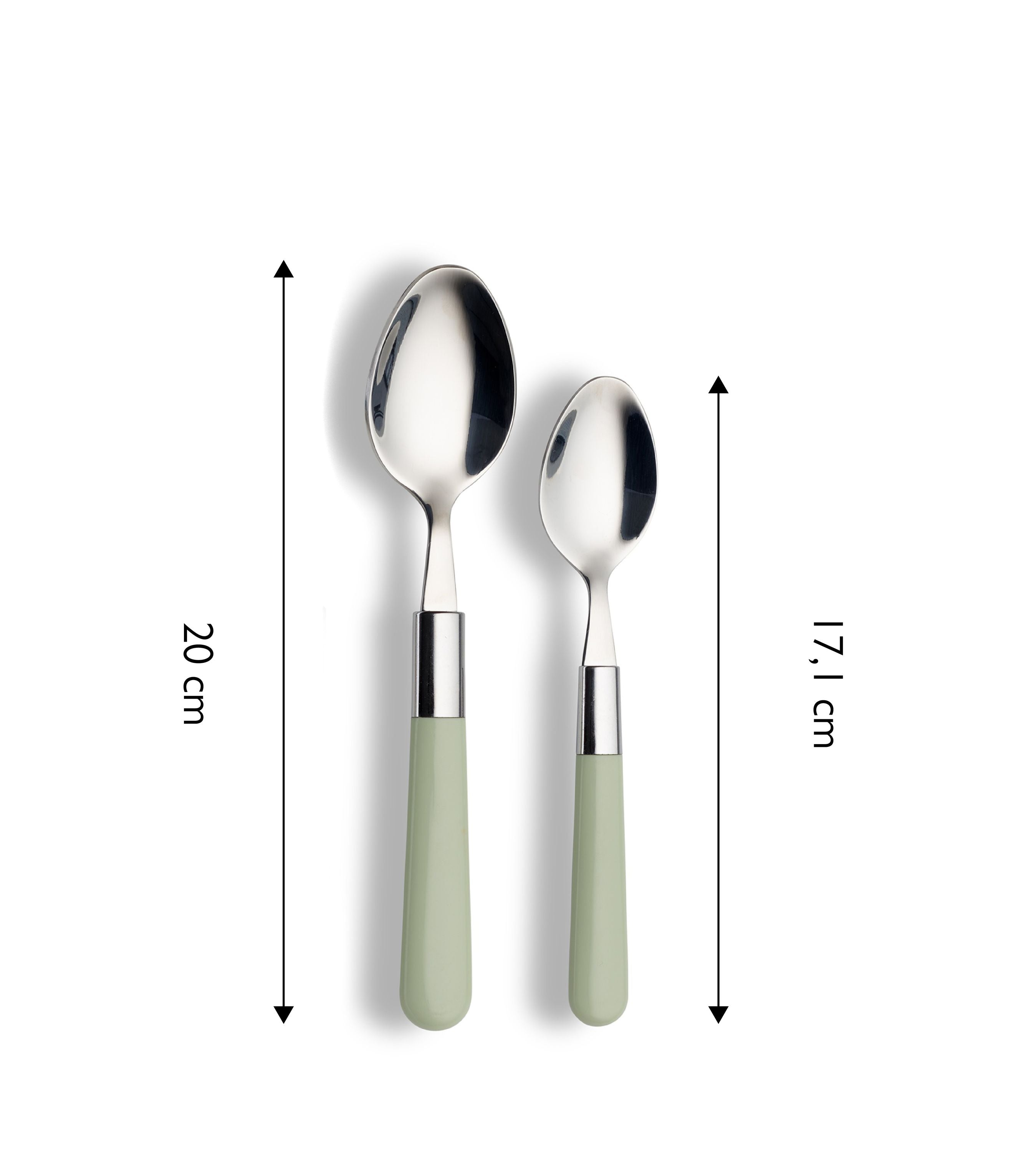 ECHTWERK Besteck Set “Bistro“ Grün aus Edelstahl