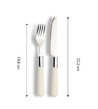 ECHTWERK Besteck Set “Bistro“ Creme aus Edelstahl