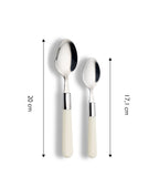 ECHTWERK Besteck Set “Bistro“ Creme aus Edelstahl