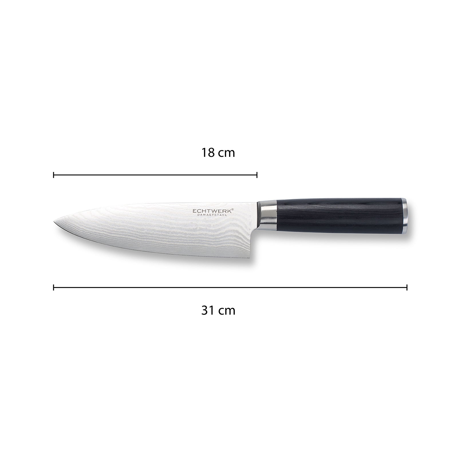 ECHTWERK Damastmesser Küchenmesser Kochmesser