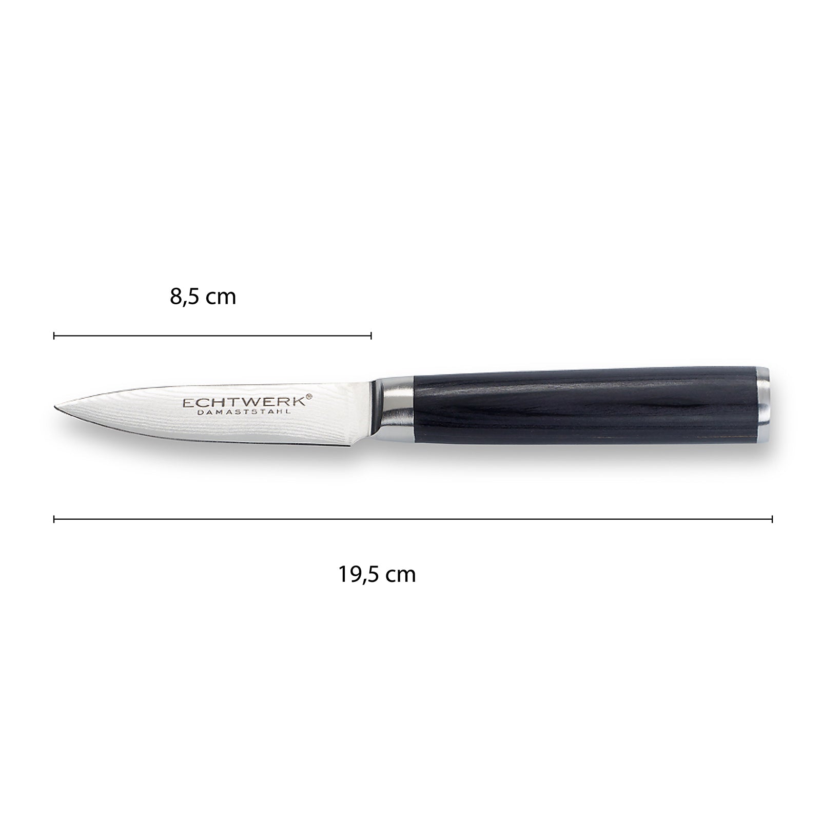 ECHTWERK Damastmesser Schälmesser aus Stahl