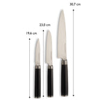 ECHTWERK Damaszener Messer Set aus Stahl