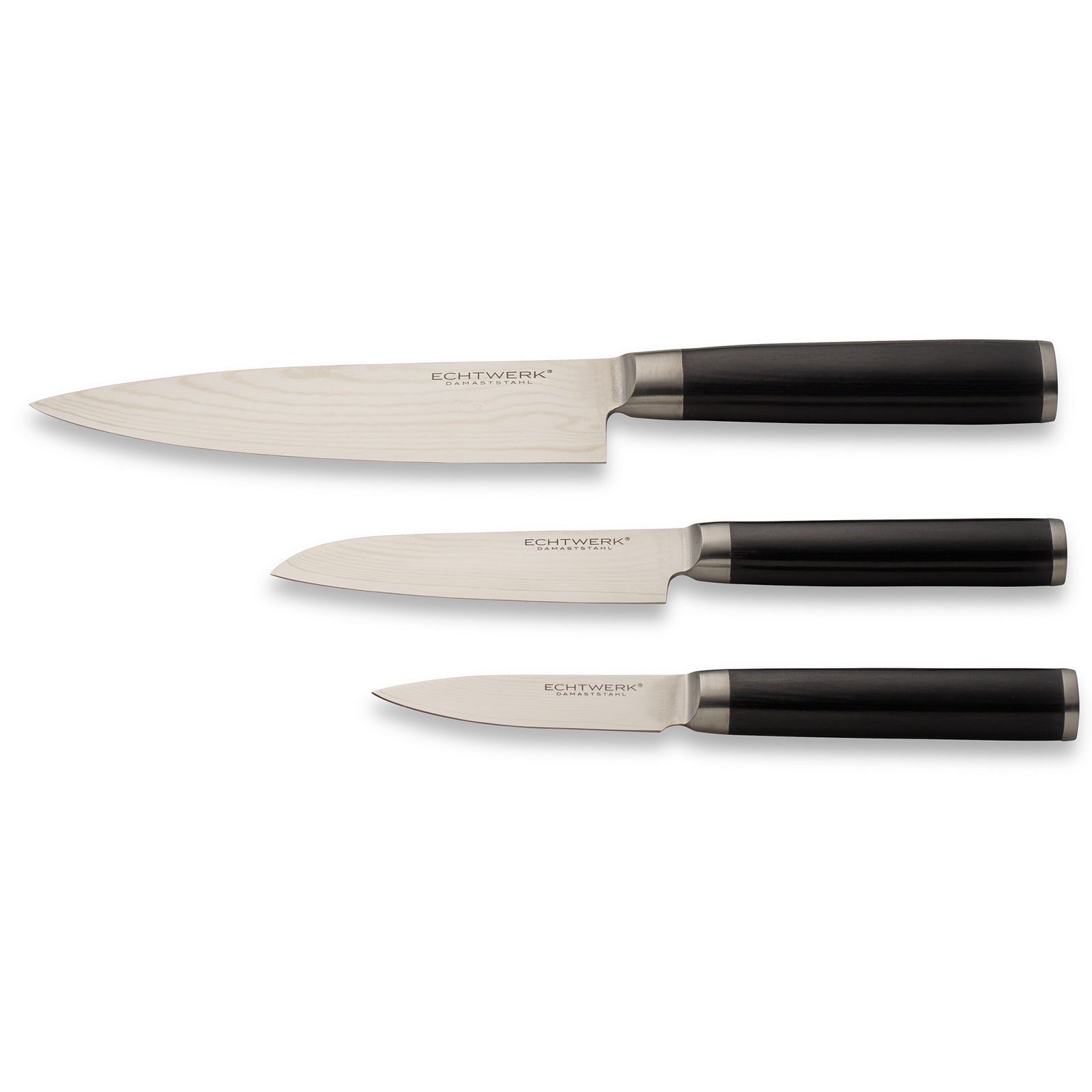 ECHTWERK Damaszener Messer Set aus Stahl