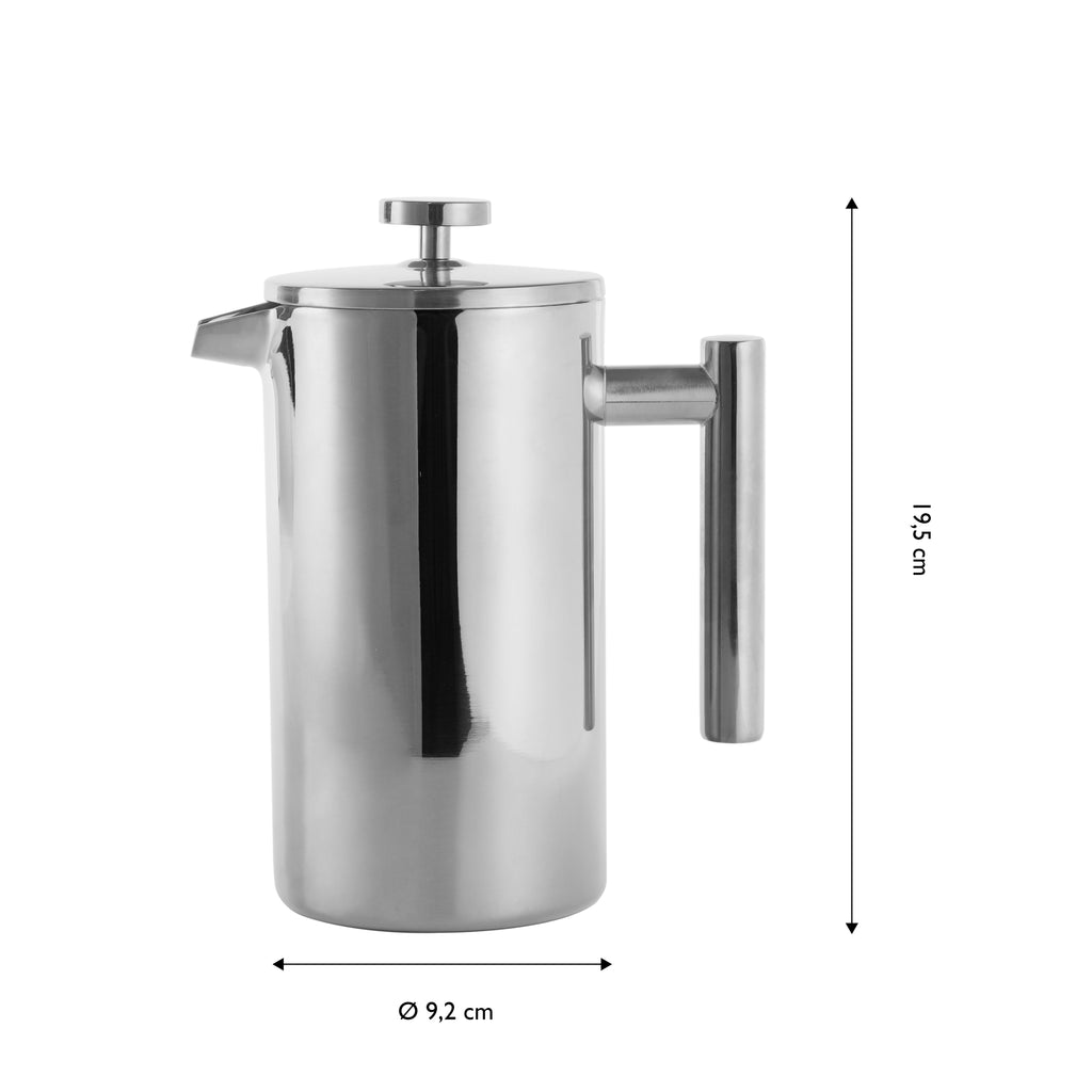 ECHTWERK French Press aus Edelstahl Silber 800 ml