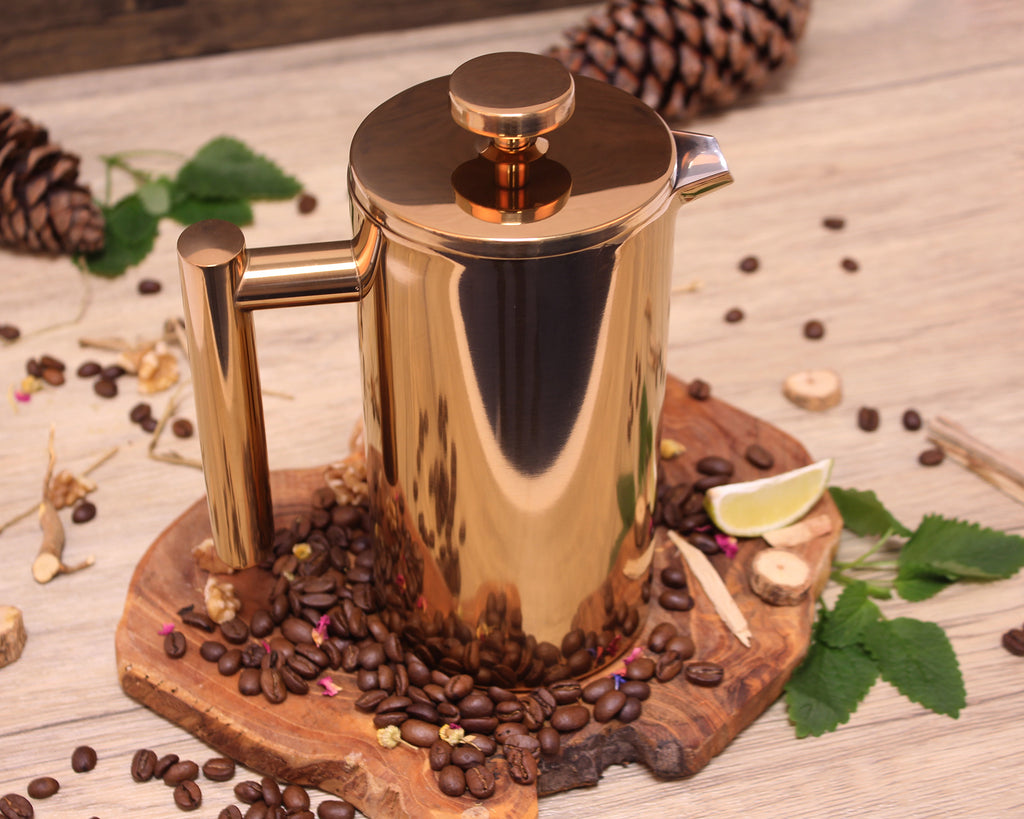 ECHTWERK French Press aus Edelstahl Kupfer 800 ml