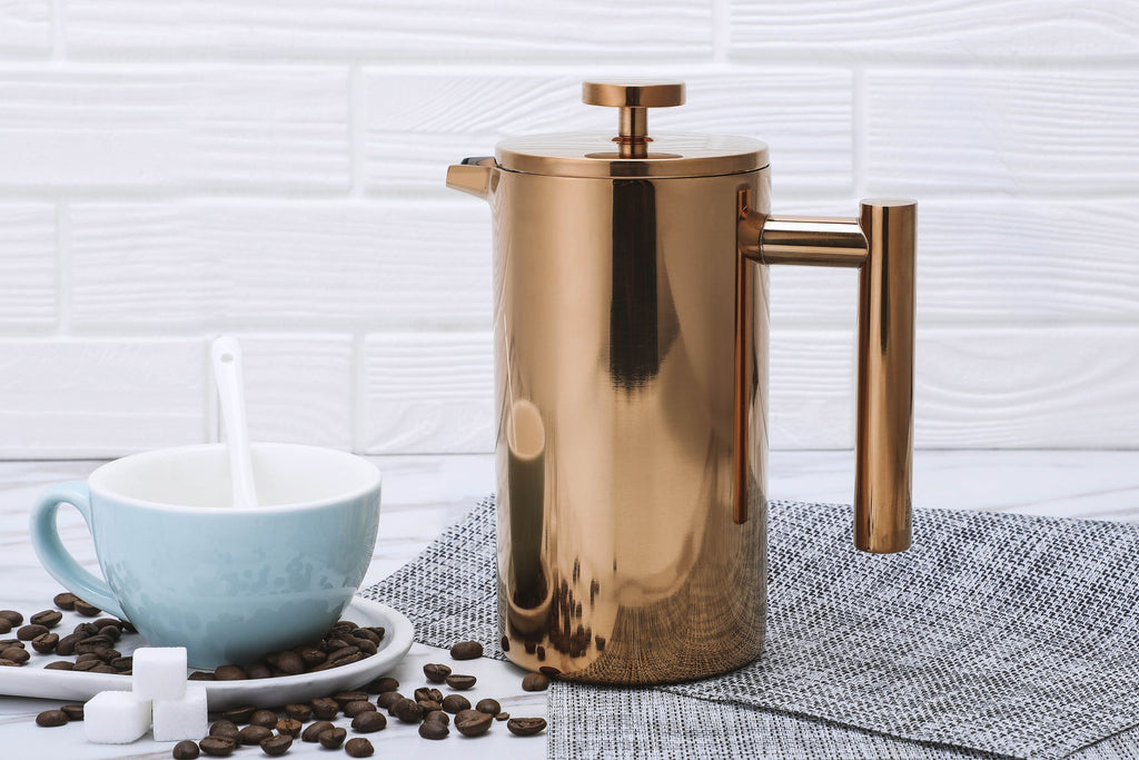 ECHTWERK French Press aus Edelstahl Kupfer 800 ml